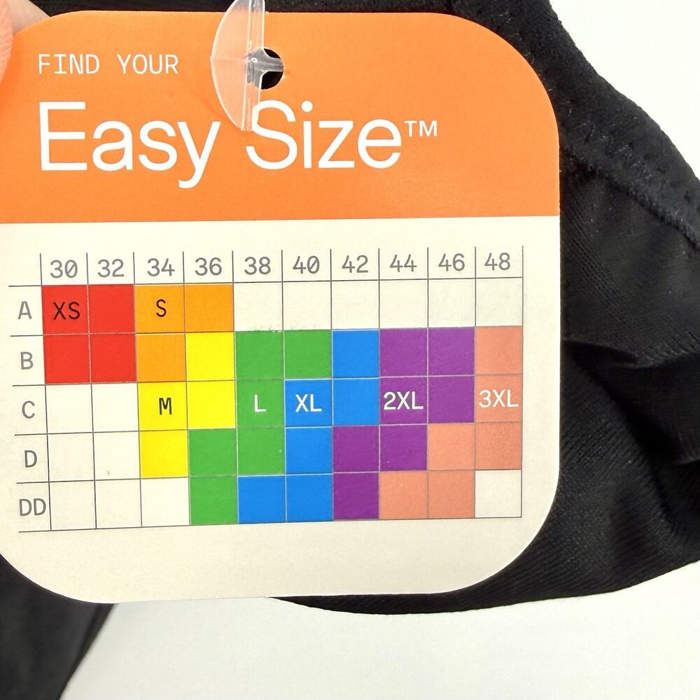 Warners Lightly Lined Wireless Bra “All You Need” Black Womens's 3XL Comfy - Picture 8 of 8